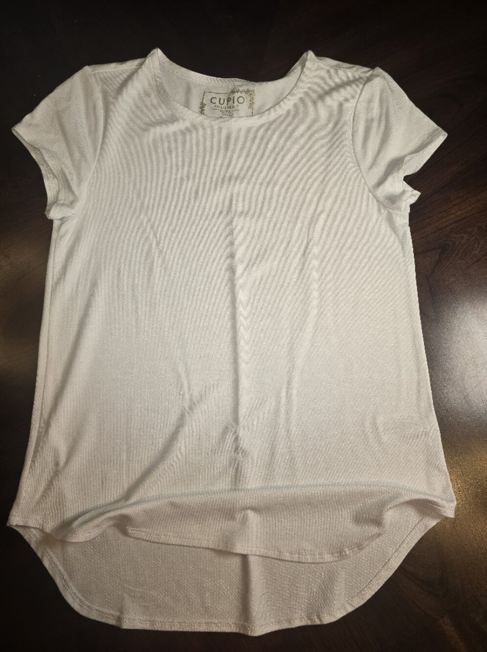 Cupio White Short Sleeve Tee